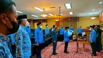 Bupati Ardiansyah Melantik Pembantu Inspektorat Daerah