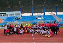 Ketua ASKAB PSSI Kutim Bersama Dengan Pemain Persikutim Usai Kalahkan PU Bontang