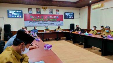 Rapat Satgas Covid-19 Di Posko Utama Kantor BPBD Kutim