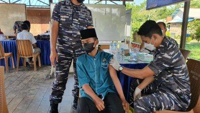Vaksinasi Lanal Sangatta Sasar Pesantren Al Qur’an Sangatta Taqwa (Paqusatta