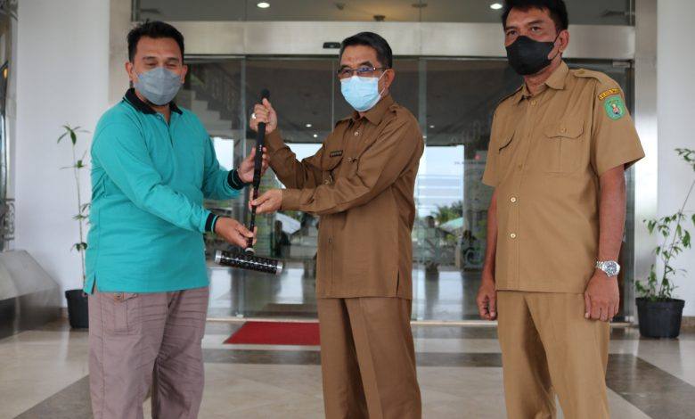 Bupati Kutai Timur Ardiansyah Sulaiman Melepas Atlet Getball Kutim Menuju Kejurnas