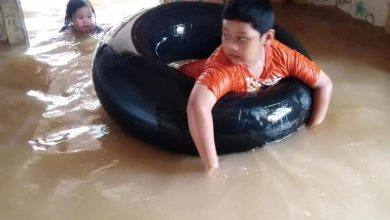 Desa Miau Baru Kecamatan Kongbeng Terendam Banjir