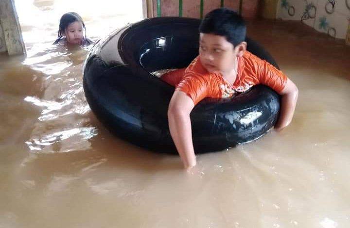 Desa Miau Baru Kecamatan Kongbeng Terendam Banjir
