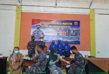 Palaksa Lanal Sangatta Kawal Pelaksanaan Vaskinasi Di Kecamatan Bengalon