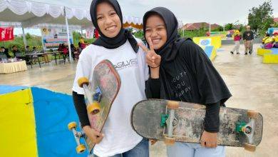 Yuli dan Nabila Skater Asal Bontang