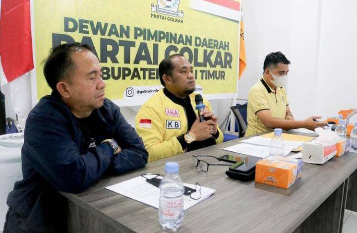 Ketua DPD Golkar Kutim Mengumumkan Susunan Kepengurusan Partai