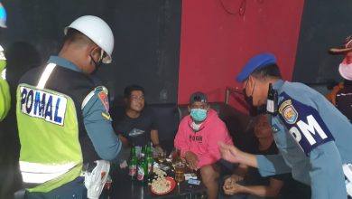 Pom Lanal Sangatta Bersama Tim Gabungan Periksa Pengunjung THM