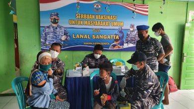 Masyarakat Sangatta Selatan Antusias Dengan Kehadiran Vaksinasi Garapan Lanal Sangatta