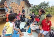 Banjir Kutim, Lanal Sangatta Terjun Evakuasi Warga
