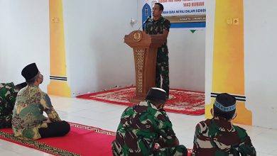Lanal Sangatta Peringati Isra Mi'raj 1443 H