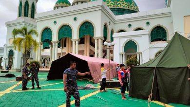 Lanal Sangatta Dirikan Tenda Pengungsian