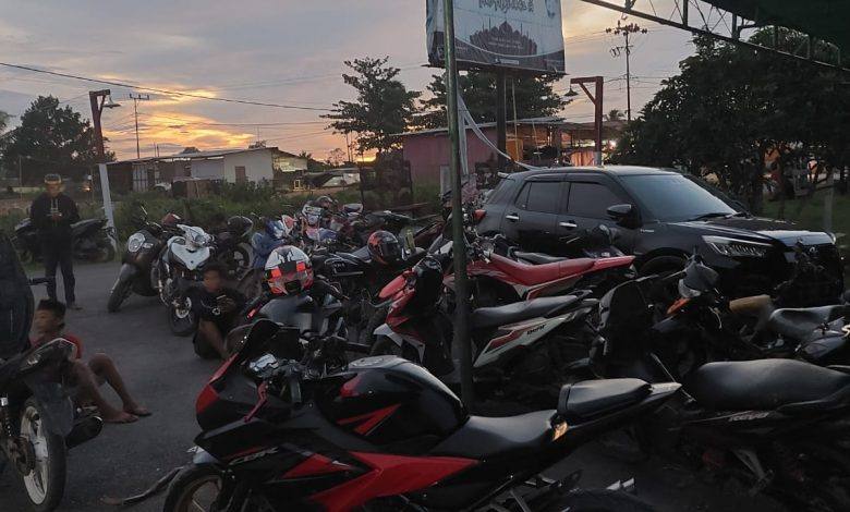 Polsek Kongbeng Amankan 23 Motor Dengan Knalpot Racing