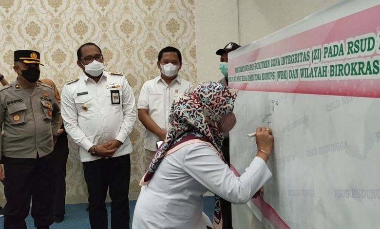RSUD Kudungga Canangkan Komitmen Zona Integritas