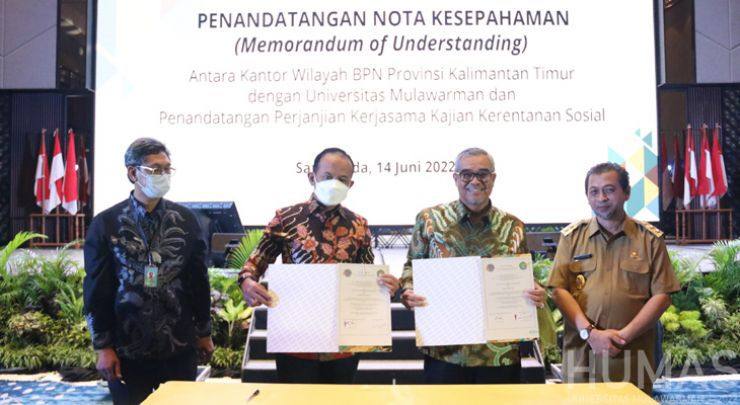 Kanwil BPN Kaltim Jalin Kerjasama Bersama Unmul