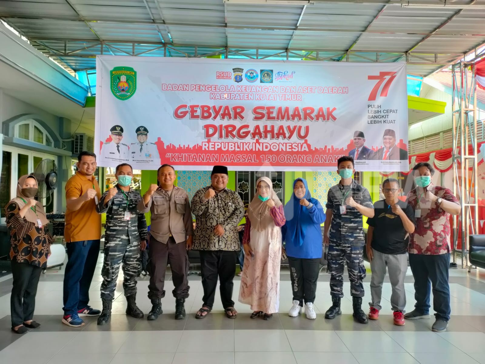 RSUD Kudungga Turut Sukseskan Sunatan Massal Garapan BPKAD