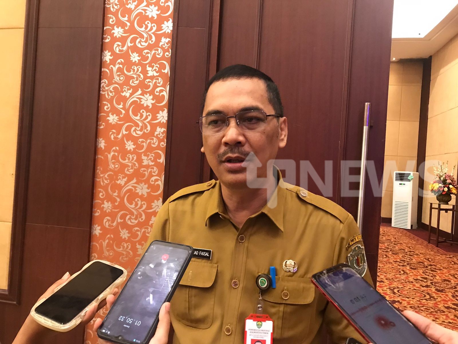 Kadiskominfo saat ditemuai awak media