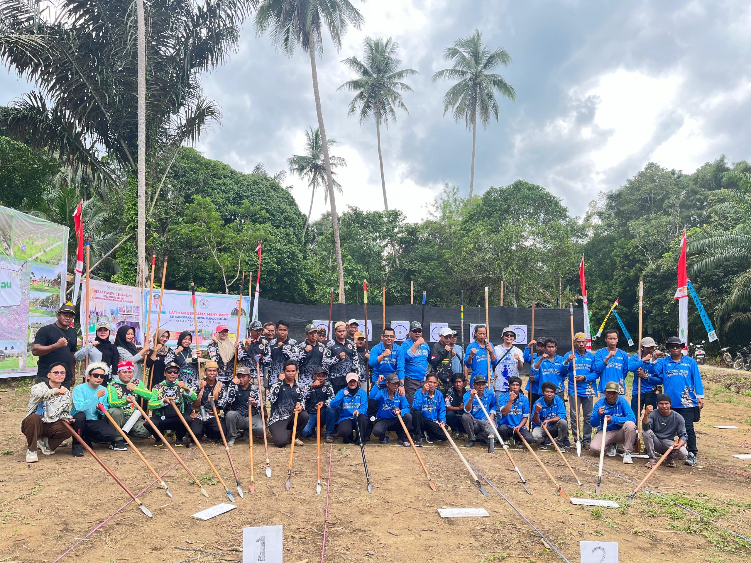 Pertahankan Tradisi, Pemdes Mandu Dalam Gelar Latihan dan Lomba Sumpit